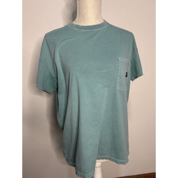 Smith + Rogue Women Short Sleeve T-Shirt Size M Blue Turquoise - Picture 1 of 6